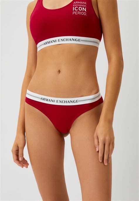 Трусы Armani Exchange, цвет: бордовый, RTLACX152201 — купить в интернет ...
