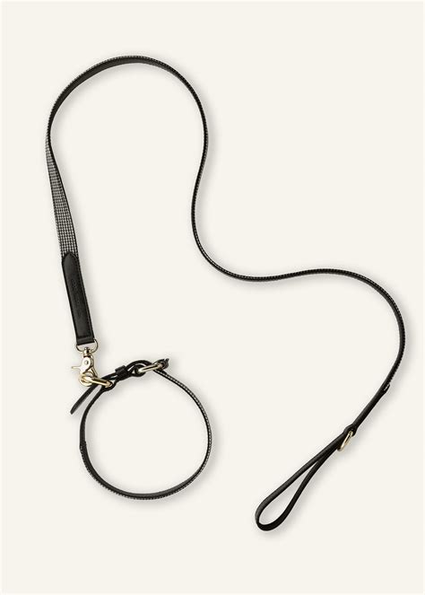 Cream/ Black/ Brown Puppy Tooth Dog Lead | Accessories | ME+EM