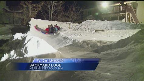 Awesome Dad Builds Giant Luge Track In Backyard!