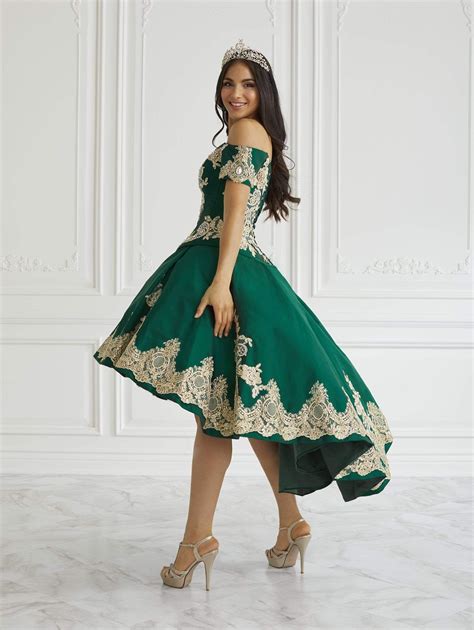 LA Glitter - 24094 Off Shoulder Lace Up Back Ballgown | Ball gowns ...