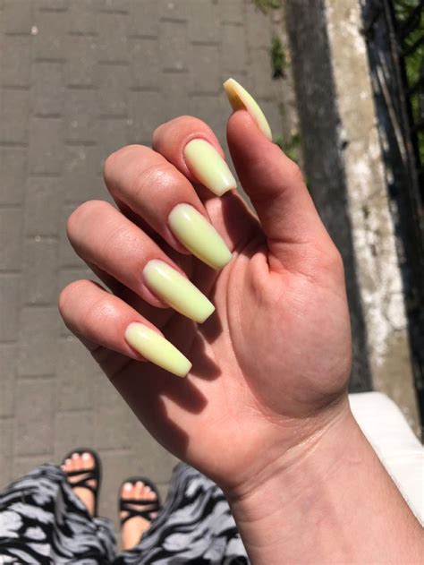 Лимонний манікюр | Nails, Beauty