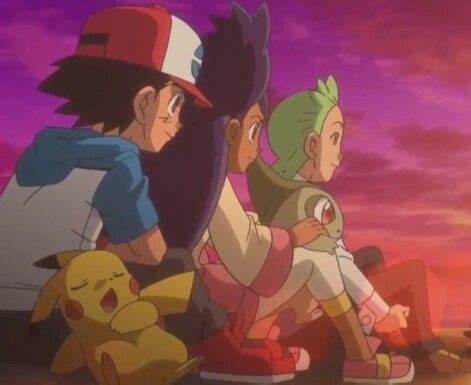 ash   unova friends