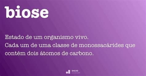 Biose - Dicio, Dicionário Online de Português