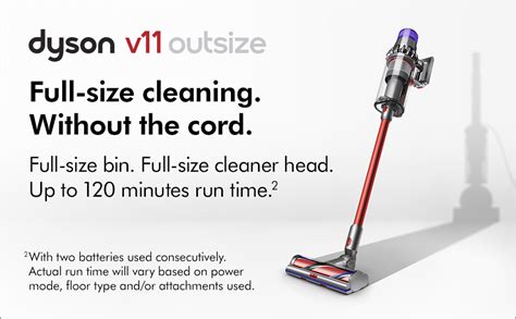 Dyson V11 Outsize Cordless Vacuum Cleaner, Nickel/Red : Amazon.ca: Home