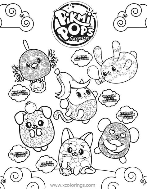 Pikmi Pops Characters Coloring Pages - XColorings.com