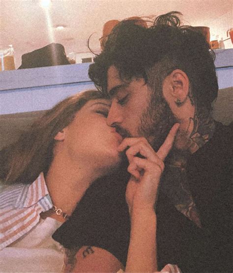 Gigi Hadid Shares Sweet Photo of Her Kissing 'Baby Daddy' Zayn Malik