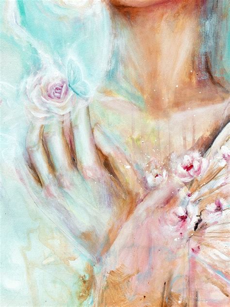 Rose Blush | Painting by Alika Bhatt | Exotic India Art