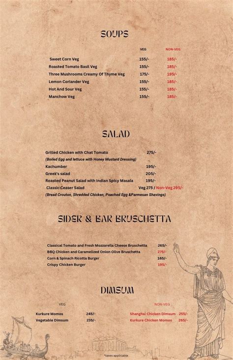 Greeka Kitchen & Bar Menu, Menu for Greeka Kitchen & Bar, Kanke Rd ...