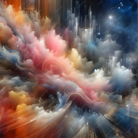 premium photo abstract art  considers  interaction