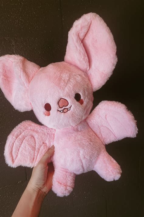 Fluffy bat plush - bat bright - ShopperBoard