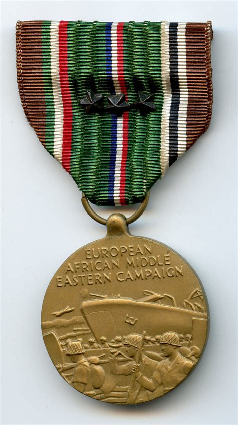WW2 European/African/Middle Eastern Campaign Medal with Battle Stars