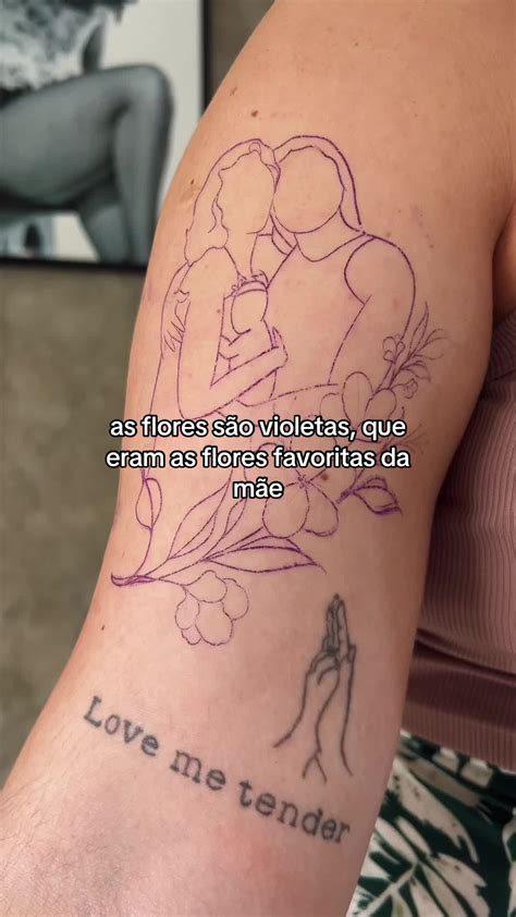 Tatuagem Mãe Amor Eterno - Tatuagem em homenagem ao amor eterno entre mãe e filha | TikTok
