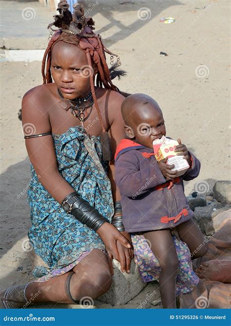 Children from Himba tribe editorial photo. Image of africa - 51295326