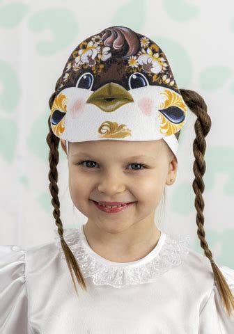 Маска карнавальная детская Воробей