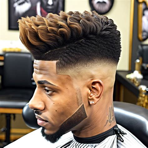 middle part burst fade hairstyles  inspire    burst