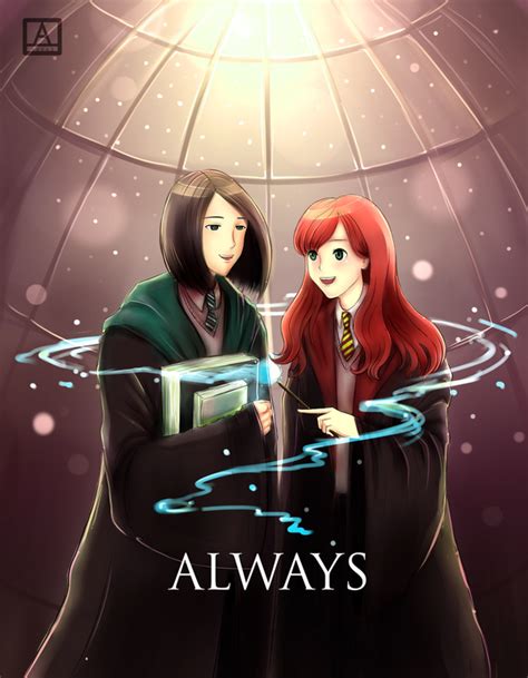 Snape and Lily | Fanart| by FujiwaraKaname on DeviantArt