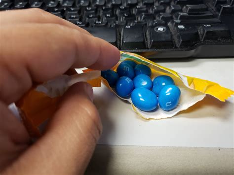 My fun-sized M&M pack was 100% blues. : mildlyinteresting
