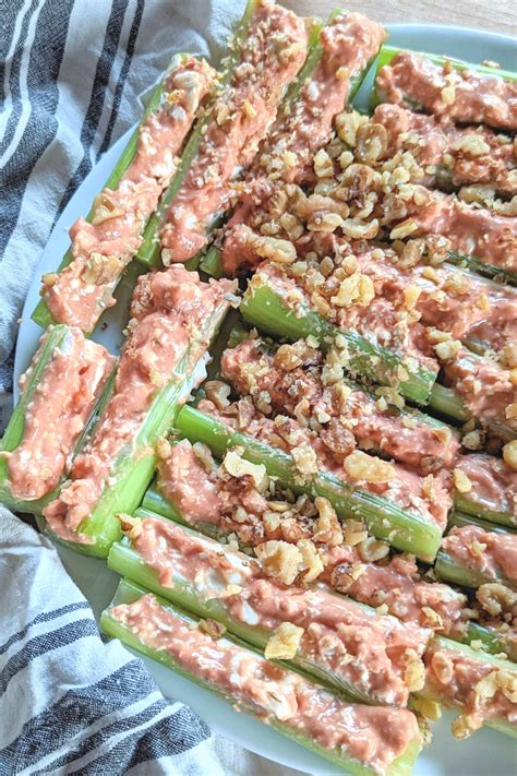 Stuffed Celery Sticks With Cream Cheese (Vintage Family Recipe) - The