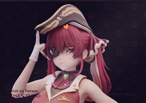 3D file Hololive - Marine Houshou・Template to download and 3D print・Cults