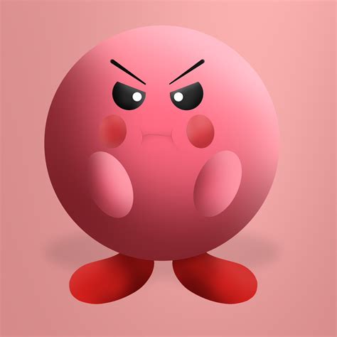 Kirby angry by MarcosVargas on DeviantArt