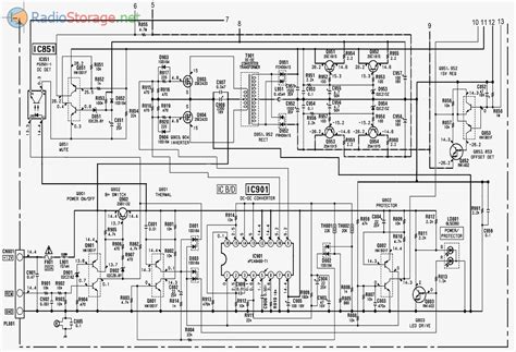 Автомобильный усилитель SONY-XM-222W - принципиальная схема