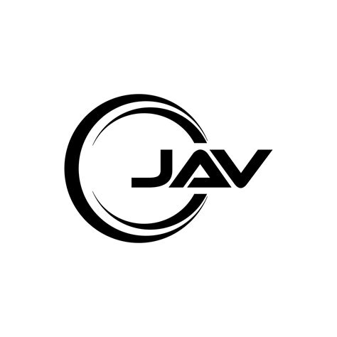 jav letter logo design  white background  illustrator vector