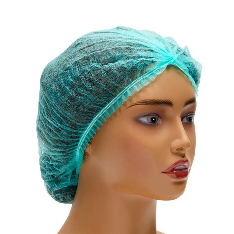 200 Pack Green Disposable Hair Nets - Bouffant Food Service Covers for