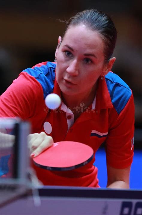 MIKHAYLOVA Polina from Russia Backhand Editorial Stock Photo - Image of ...