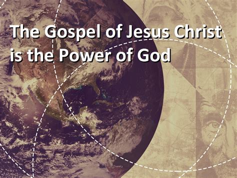 The Gospel of Jesus Christ is the Power of God – Living Faith Church