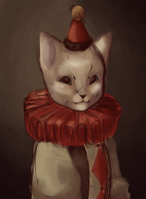 Clown cat on Toyhouse
