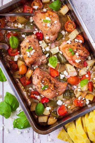 Easy Chicken Traybake - Hungry Healthy Happy