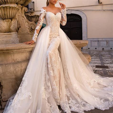 Vestidos De Novia Con Cola Larga Desmontable