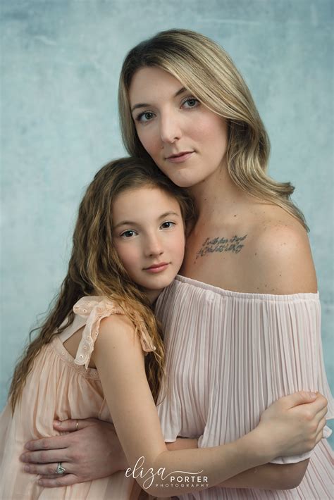 Safe Warm Mother Daughter Portrait Traverse City