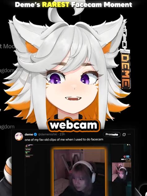 Deme's RAREST Facecam Moment as a VTuber | TikTok