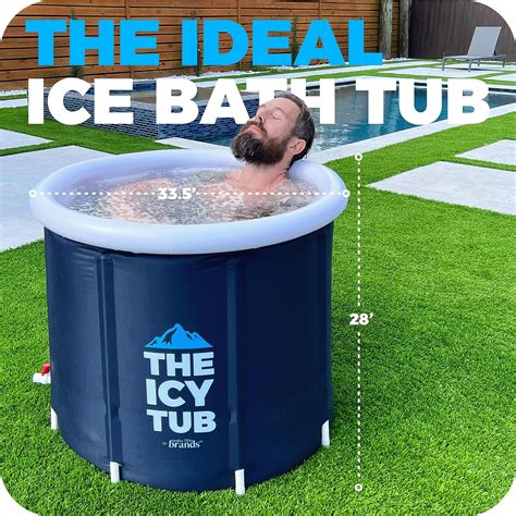 The Icy Tub - Ice Bath Tub, Cold Plunge Tub, for Athletes Recovery Inf