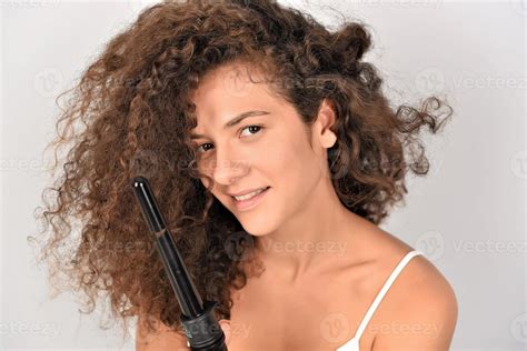wavy hair using curling iron 4