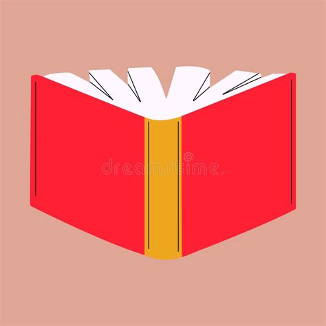 Opened Book Illustration. Open Book with Pages Fluttering Stock Vector ...