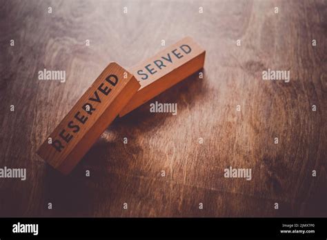 block  reservation reserved  written stock photo alamy