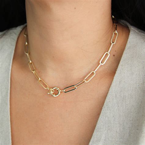 Chunky Chain Link Necklace – GINZA FASHIONS