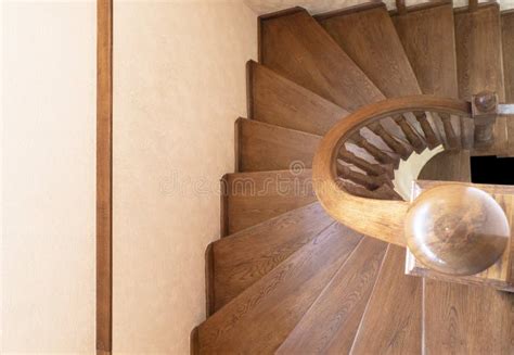 Modern Wooden Stairs in Loft Interior. Interior with Stairs Stock Image ...