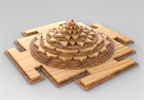 Shree Yantra 3D model 3D printable | CGTrader