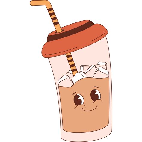 Iced Coffee Cartoon