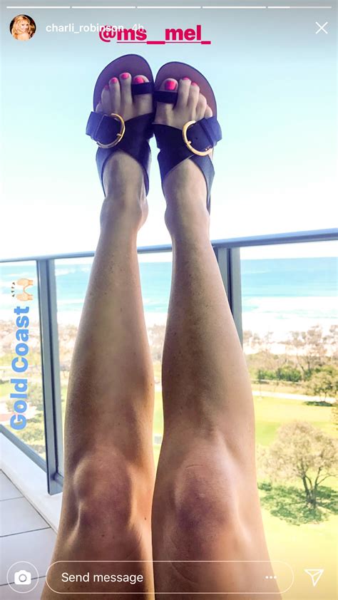 Charli Robinson's feet
