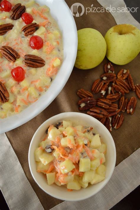 Ensalada navideña de manzana - Pizca de Sabor