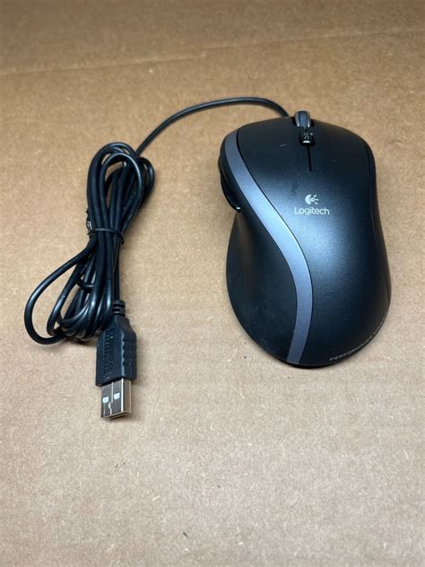 Used Logitech M500 Advanced USB Optical Mouse 7 Button HyperFast Scroll ...