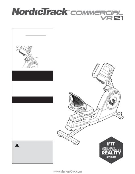 NordicTrack Vr21 Bike | English Manual