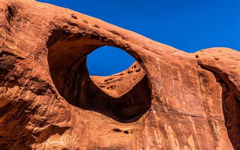 rock stone hole arch hd wallpaper nature  landscape wallpaper