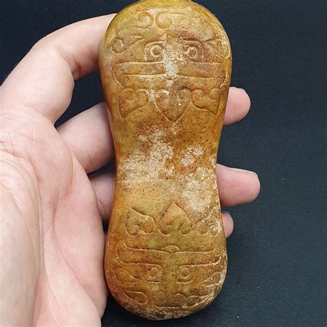 Antique Chinese Song Dynasty Calligraphy Stone Carved Yellow Jade Stone - Etsy