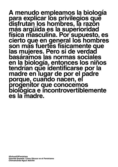 Querida Ijeawele Como Educar En El Feminismo Lite