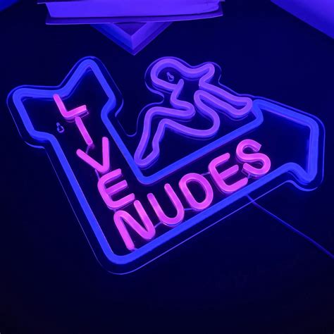 Live Nudes Neon Sign Live Nudes Sign Sexy Girl Sign Neon Light for Bar
